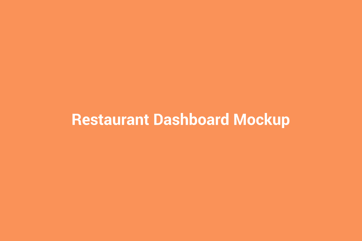 Restaurant Management Dashboard